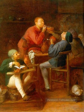 baroque Tableau Peinture - les fumeurs ou les paysans de moerdijk 1630 Vie rurale baroque Adriaen Brouwer